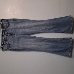 Hollister size 12R (31R) women's low rise flare leg light blue denim jeans.